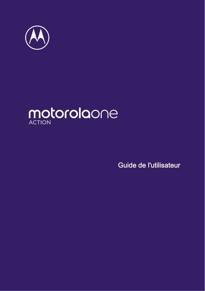 Page 1 de la notice Manuel utilisateur Motorola one Action