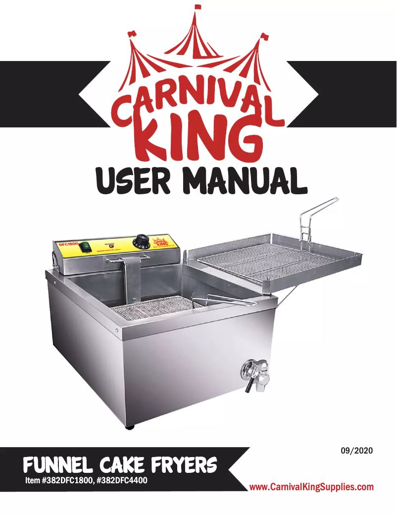Page n°1 - Manuel utilisateur Carnival King DFC4400