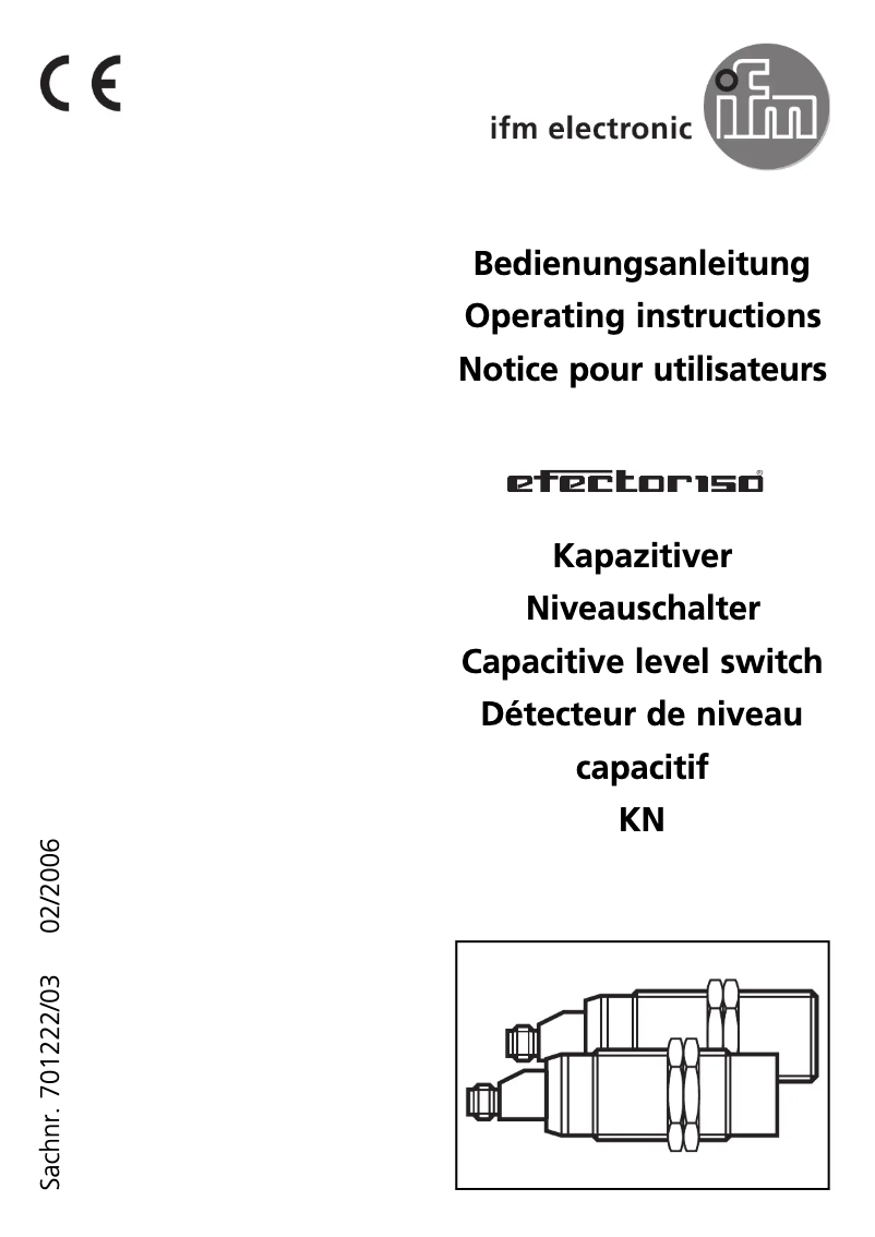 Page n°1 - Manuel utilisateur IFM KN5101