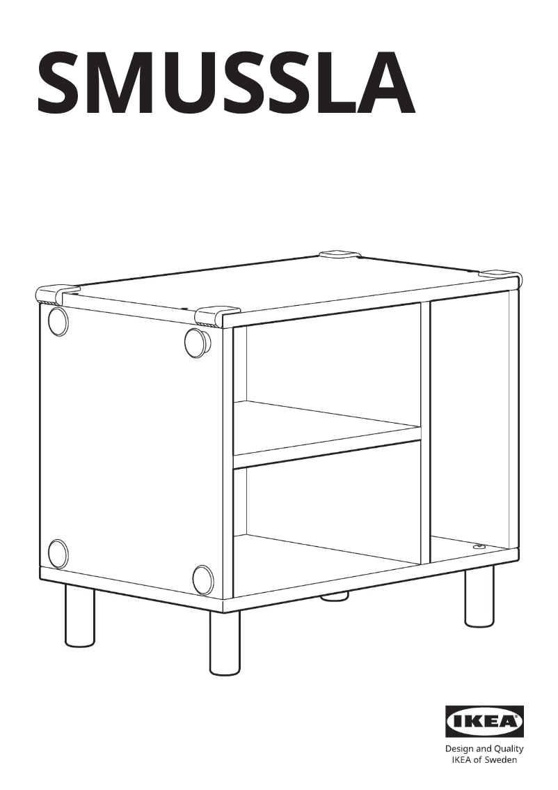 Page 1 de la notice Manuel utilisateur Ikea SMUSSLA 504.694.91