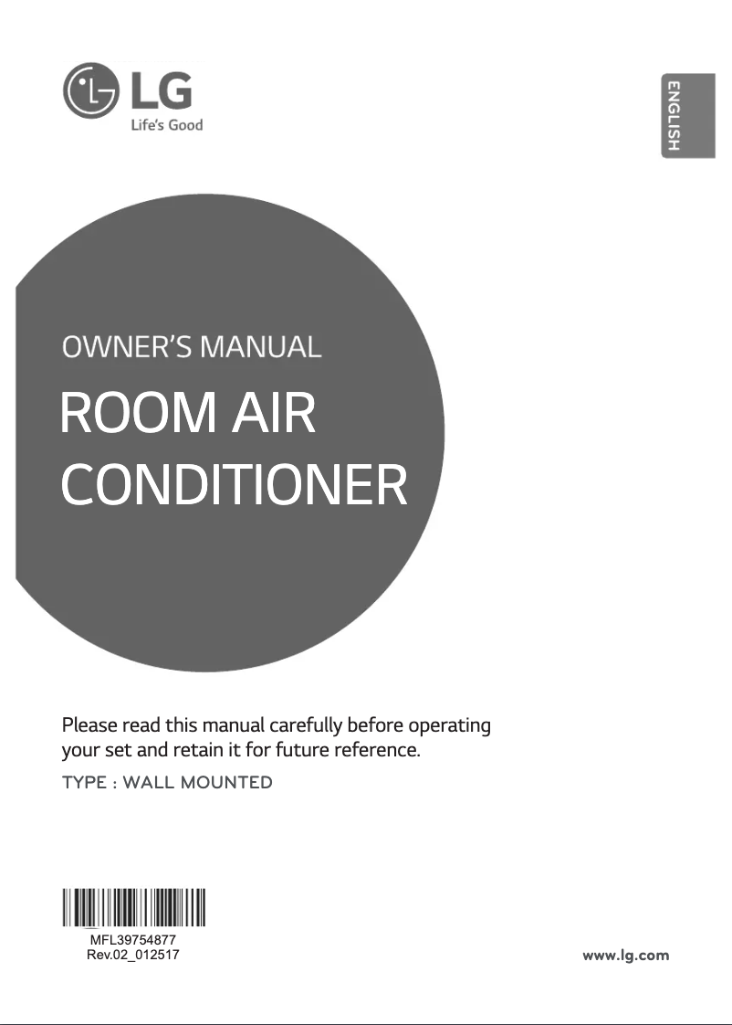Page 1 de la notice Manuel utilisateur LG JSUQ2465NP7