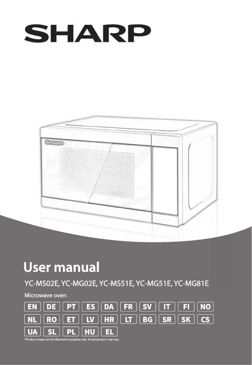 Page n°1 - Manuel utilisateur Sharp YC-MS51E