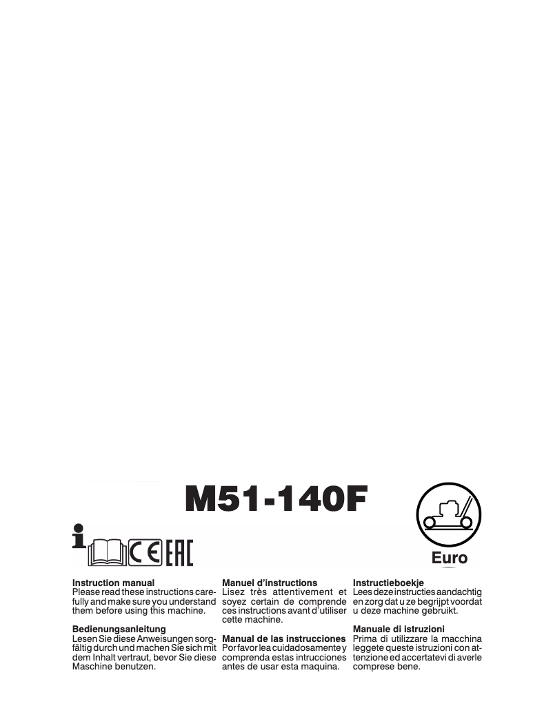Page n°1 - Manuel utilisateur McCulloch M51-140F