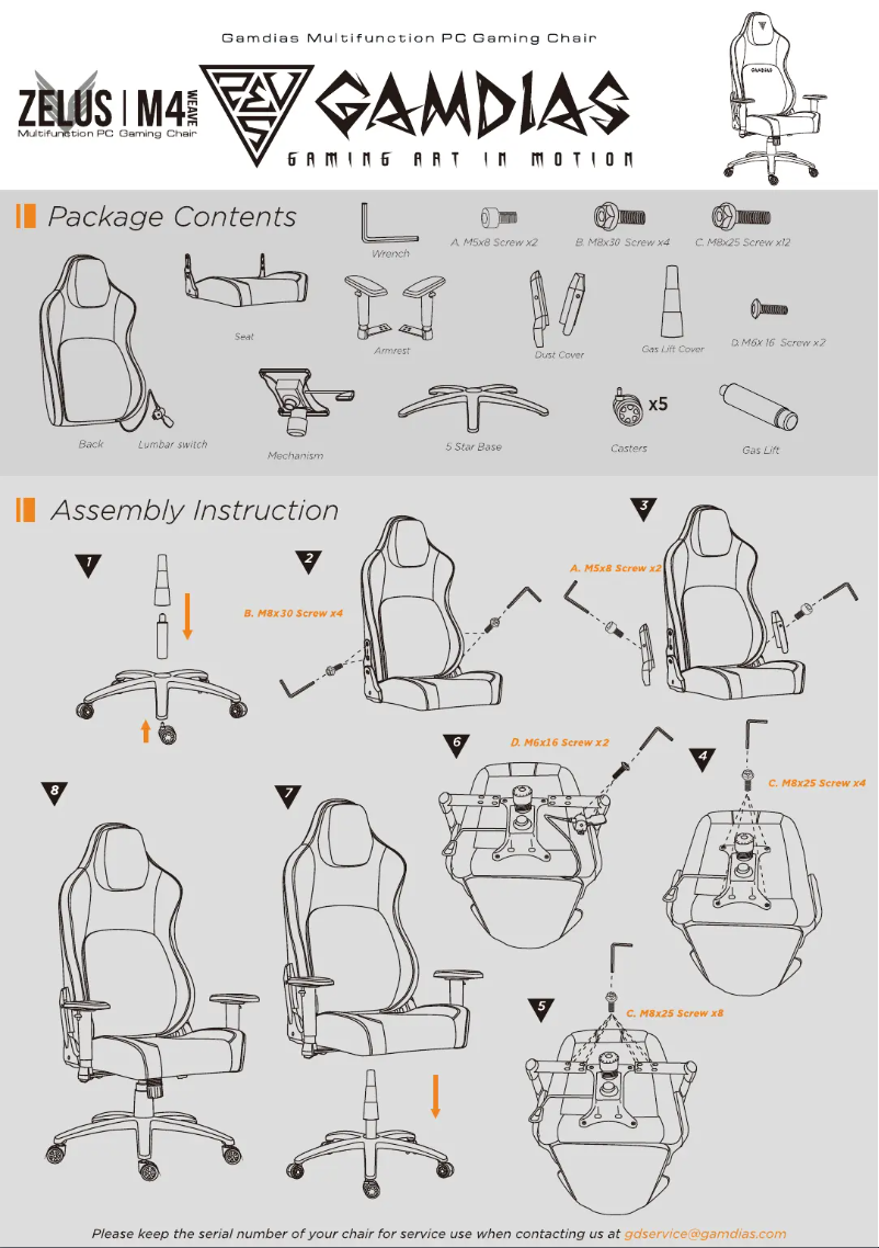 Page 1 de la notice Manuel utilisateur Gamdias Zelus M4 Weave
