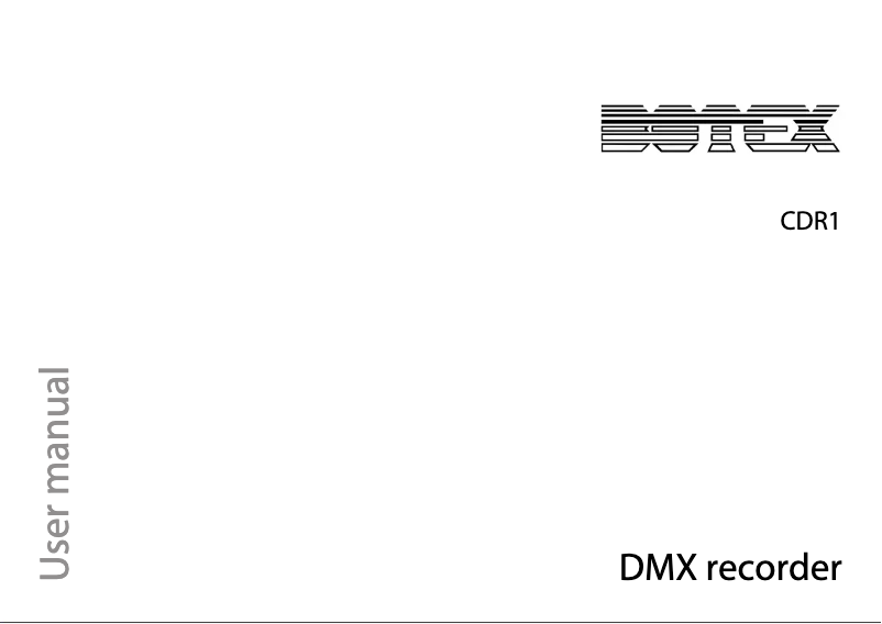 Image de la première page du manuel de l'appareil CDR1