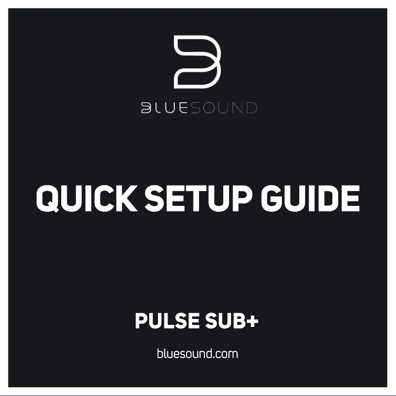 Image de la première page du manuel de l'appareil Pulse Sub+