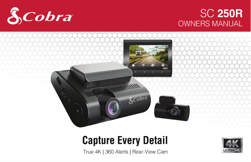 Page n°1 - Manuel utilisateur Cobra SC 250R