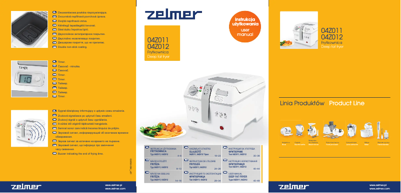 Page 1 de la notice Manuel utilisateur Zelmer 04Z012