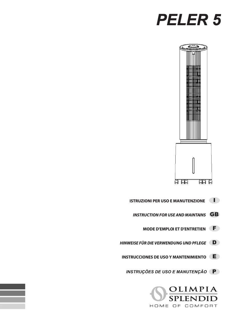 Image de la première page du manuel de l'appareil Pelèr 5
