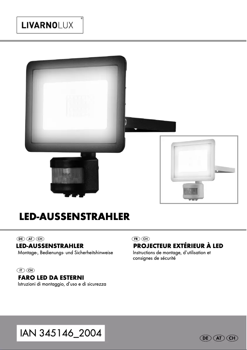 Page n°1 - Manuel utilisateur Livarno Lux IAN 345146