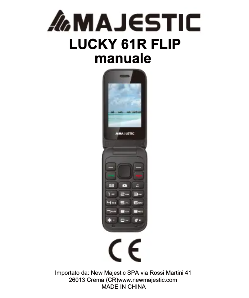 Image de la première page du manuel de l'appareil Lucky 61R Flip