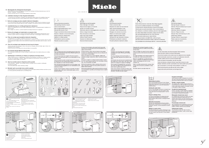 Page n°1 - Manuel utilisateur Miele G 7672 SCVi AutoDos Selection
