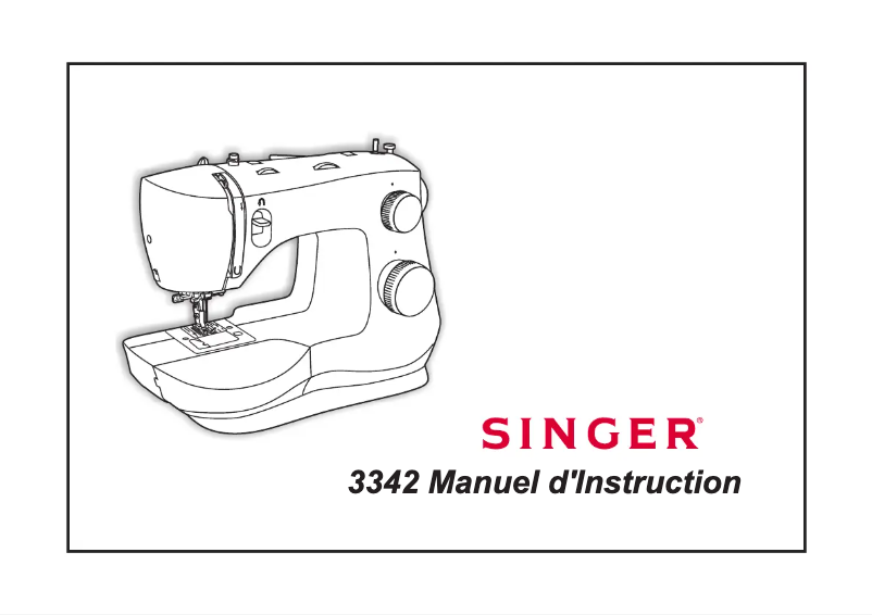 Page 1 de la notice Manuel utilisateur Singer Fashion Mate 3342