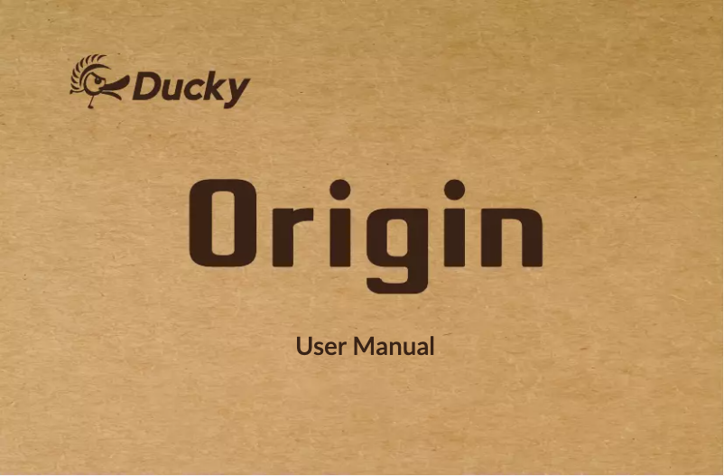 Image de la première page du manuel de l'appareil Origin