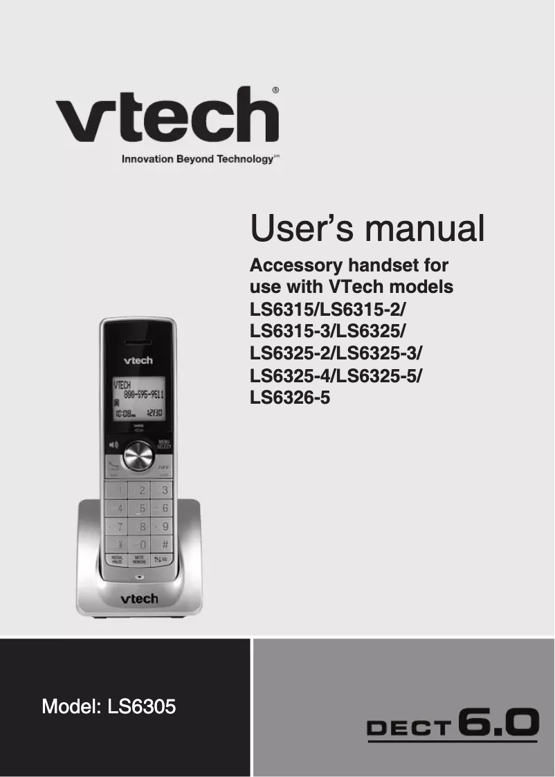 Imagen de la primera página del manual del dispositivo LS6305