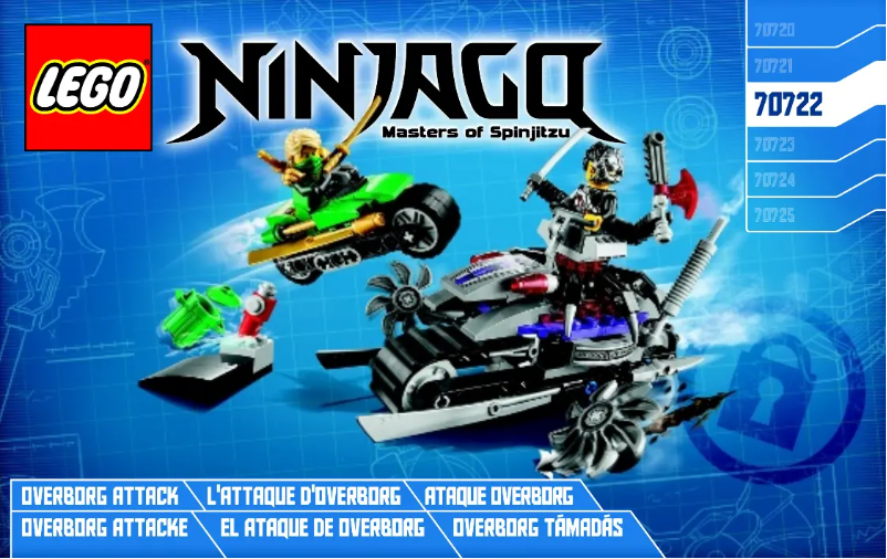 Image de la première page du manuel de l'appareil Ninjago 70722
