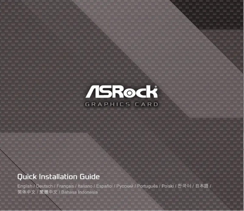 Página 1 del manual Manual de usuario Asrock Radeon RX 6600 XT Challenger D 8GB OC