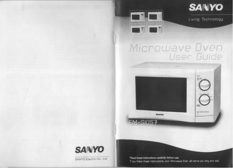 Page n°1 - Manuel utilisateur Sanyo EM-S1057