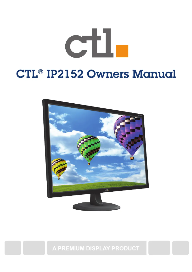 Page n°1 - Manuel utilisateur CTL IP2152