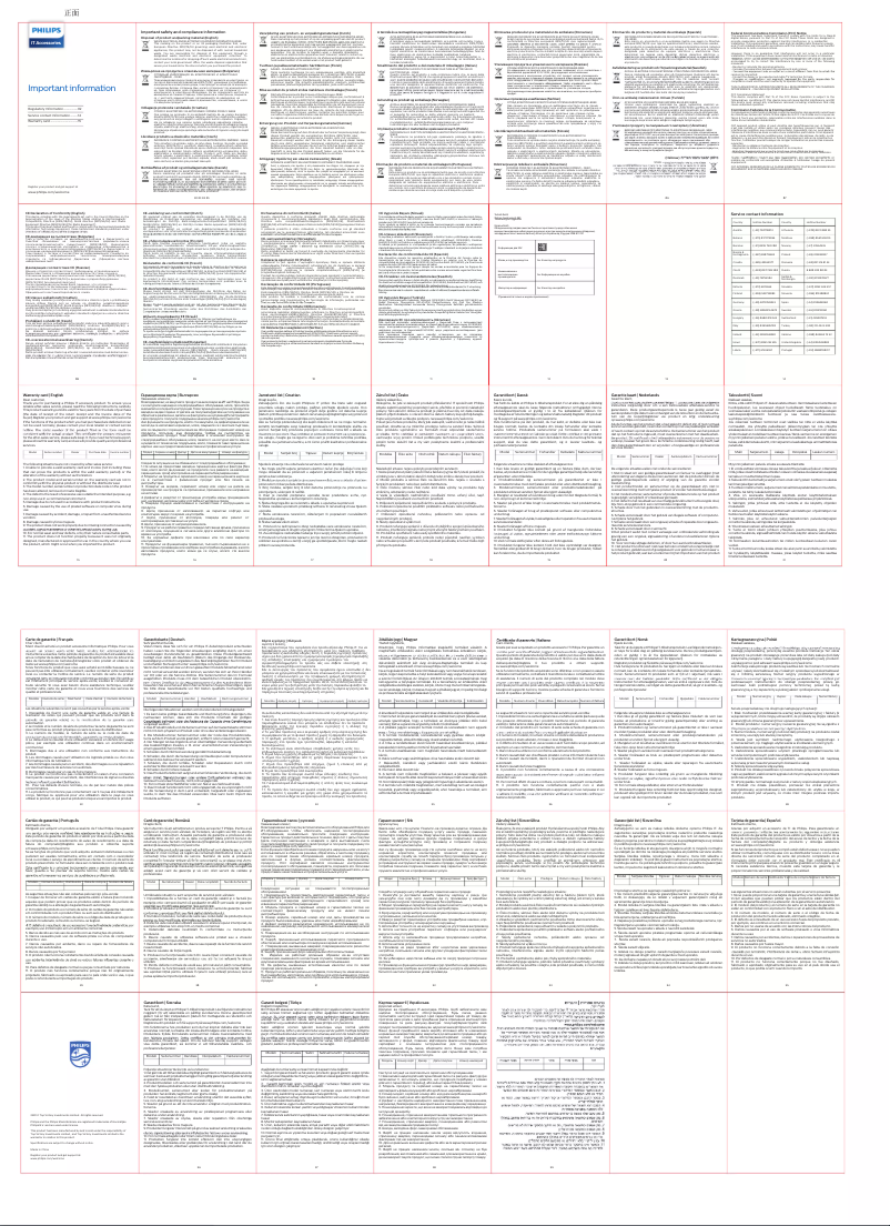 Page 1 of the manual User Manual Philips SPT6507B