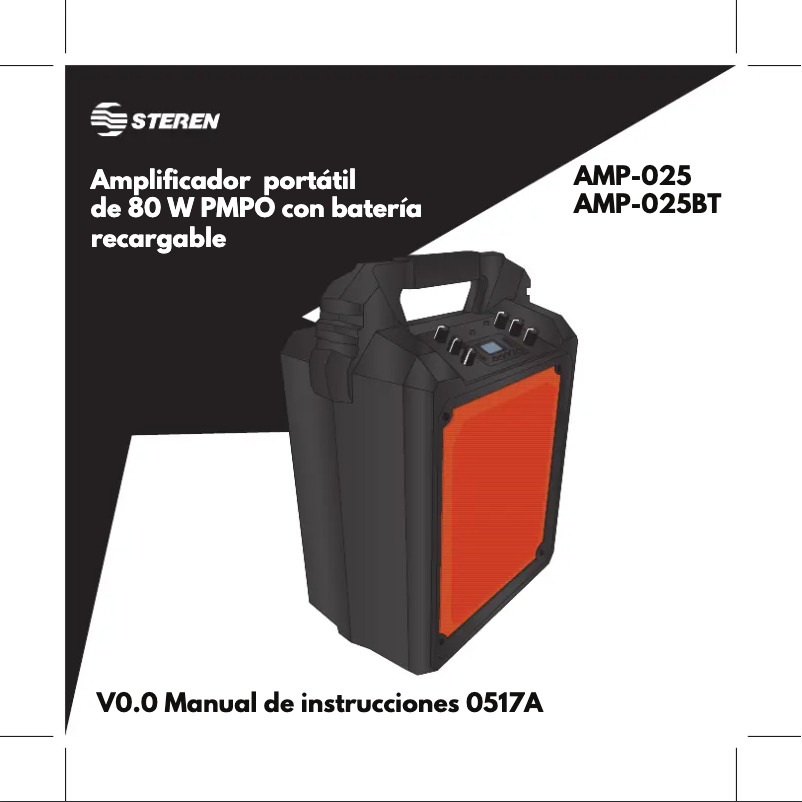 Page 1 de la notice Manuel utilisateur Steren AMP-025BT