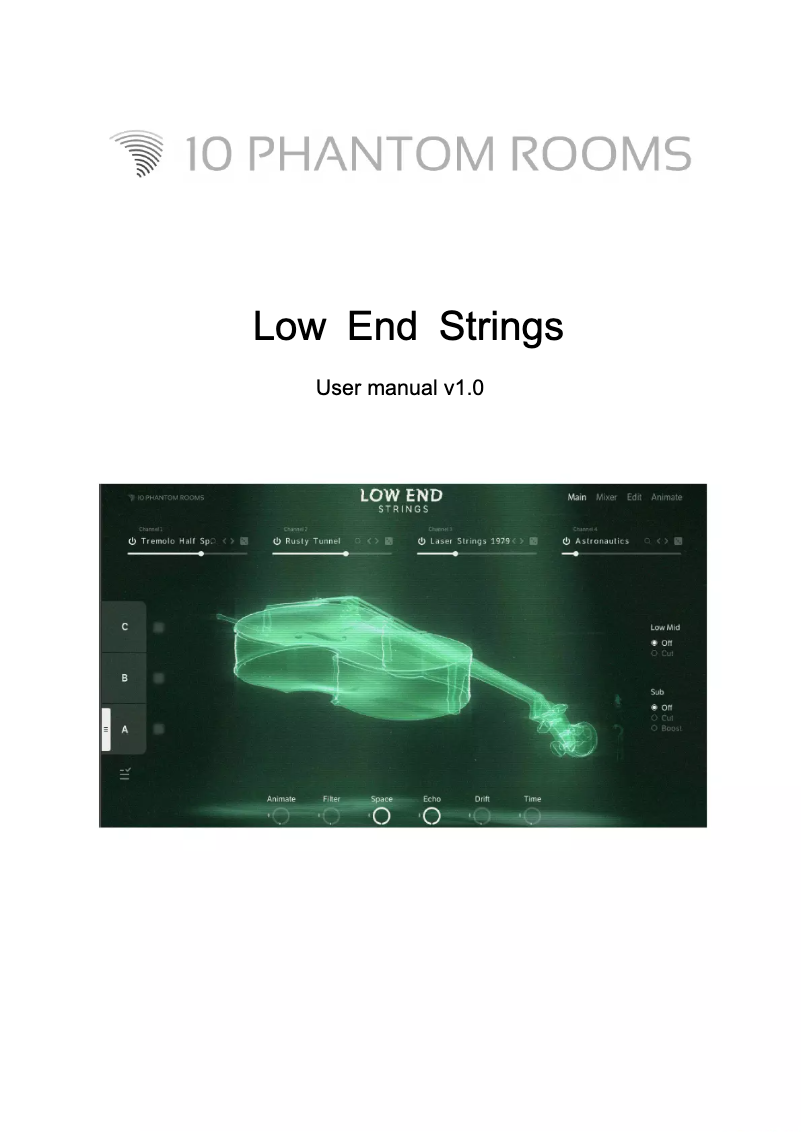 Page 1 de la notice Manuel utilisateur Native Instruments Low End Strings