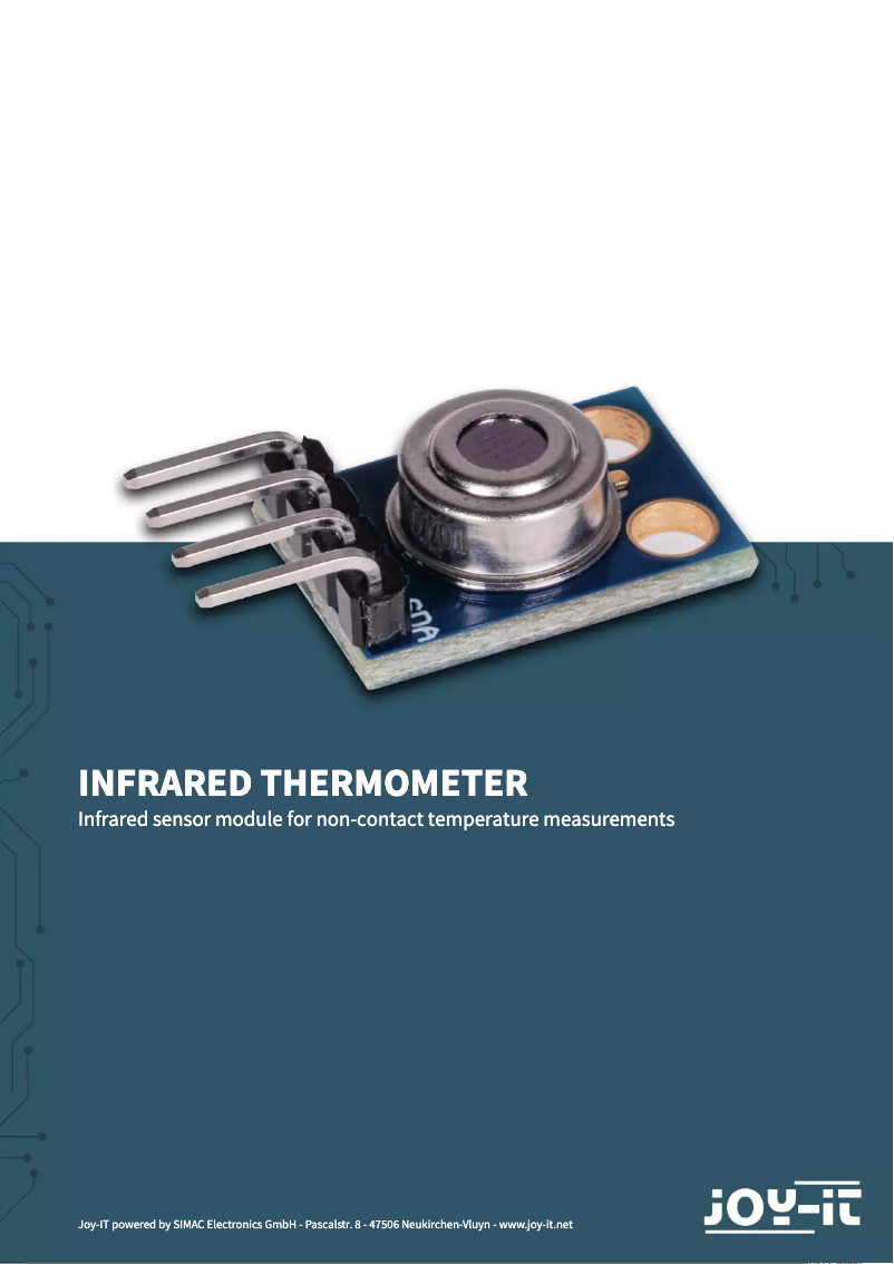 Page n°1 - Manuel utilisateur Joy-It SEN-IR-TEMP