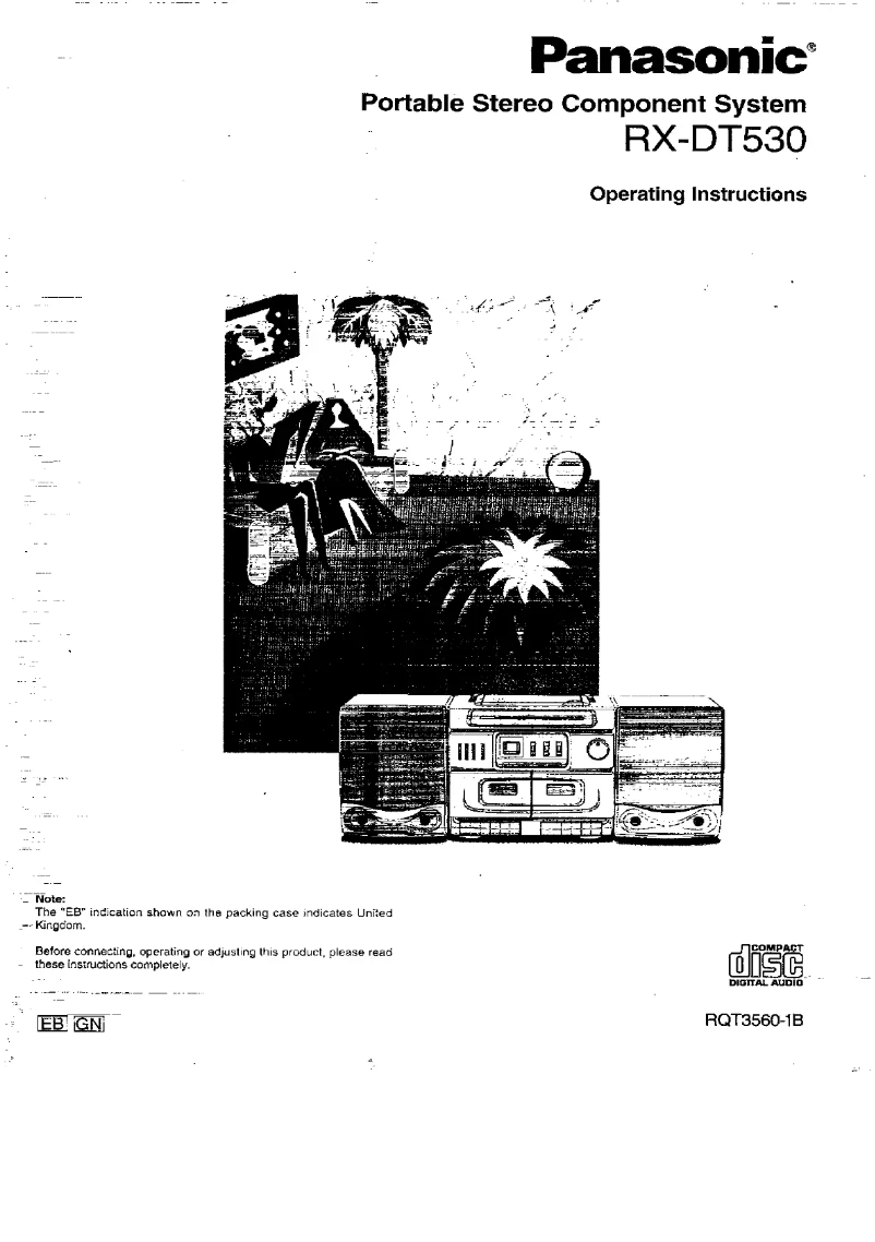 Page n°1 - Manuel utilisateur Panasonic RX-DT530