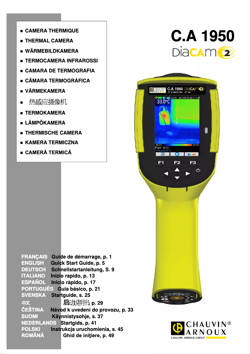 Image de la première page du manuel de l'appareil C.A 1950