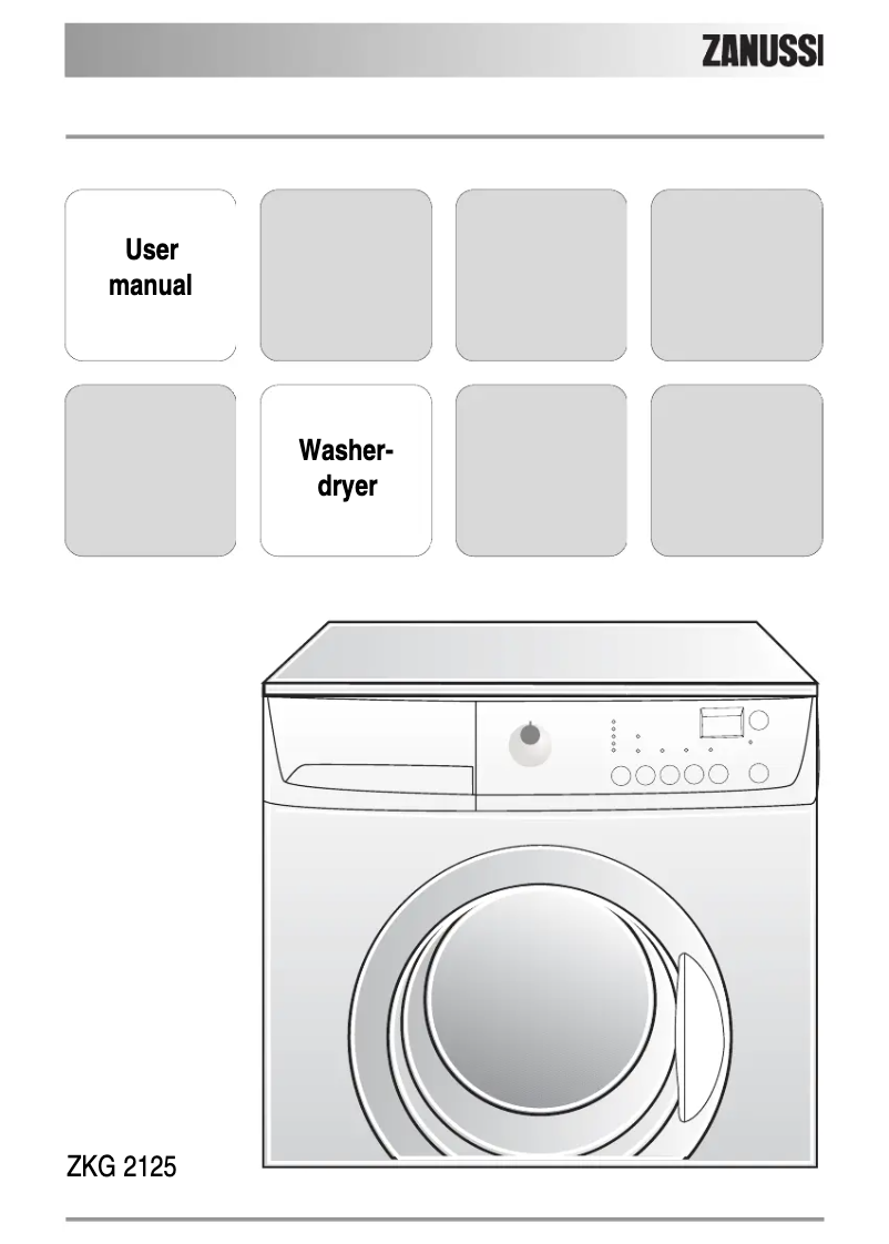 Image de la première page du manuel de l'appareil ZKG2145