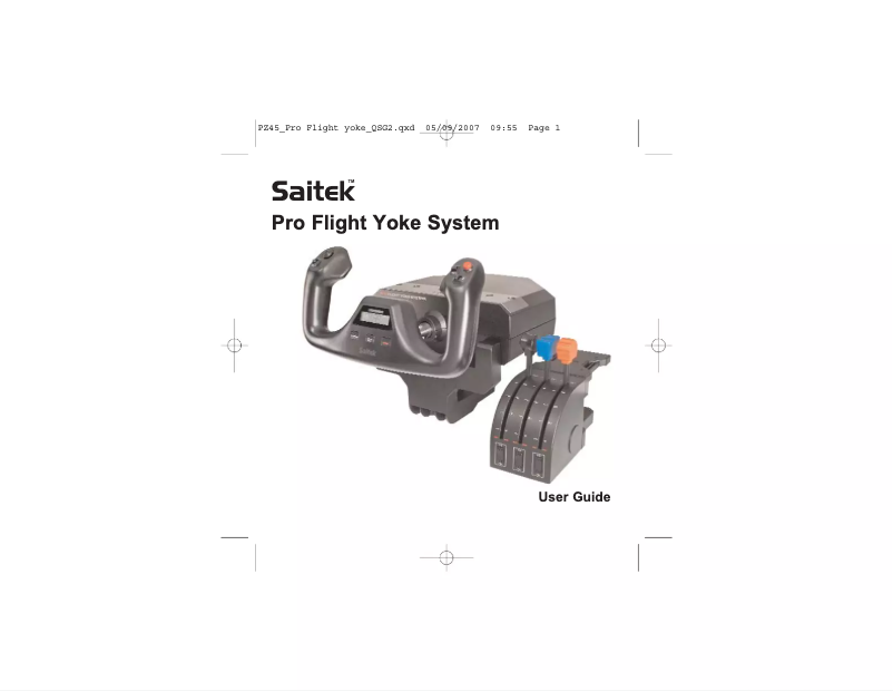 Page n°1 - Manuel utilisateur Saitek Pro Flight Yoke System