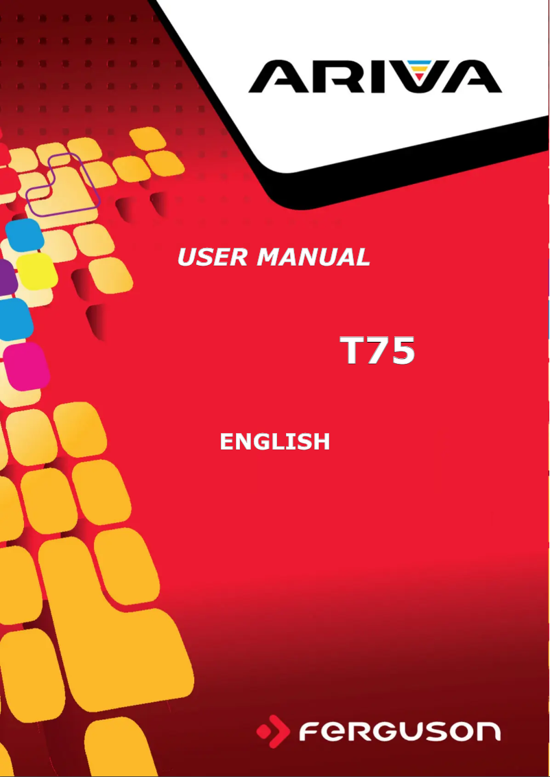 Image de la première page du manuel de l'appareil Ariva T75