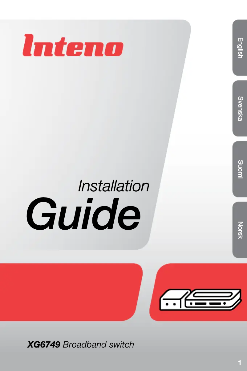 Page 1 de la notice Manuel utilisateur Genexis XG6749