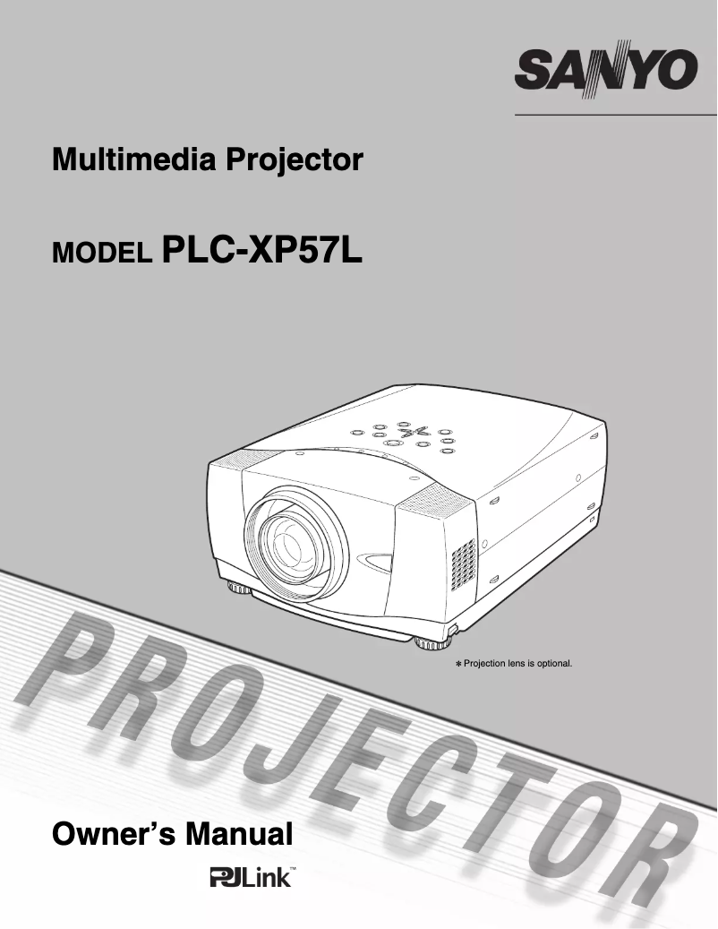 Page n°1 - Manuel utilisateur Sanyo PLC-XP57L