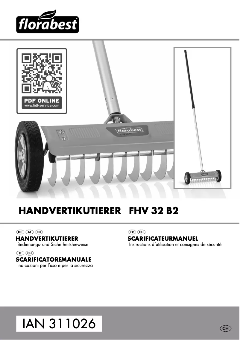 Page 1 de la notice Manuel utilisateur Florabest FHK 15 B2