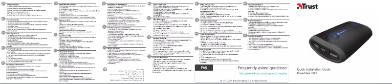 Page n°1 - Manuel utilisateur Trust Powerbank 7800