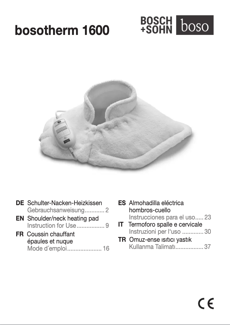 Image de la première page du manuel de l'appareil Bosotherm 1600
