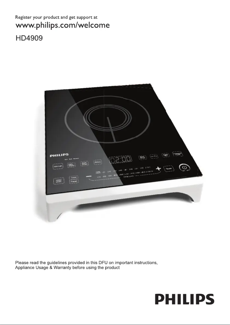 Page 1 de la notice Mode d'emploi Philips HD4909