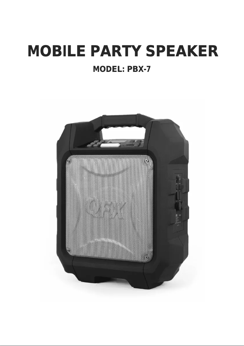 Page 1 de la notice Manuel utilisateur QFX PBX-7