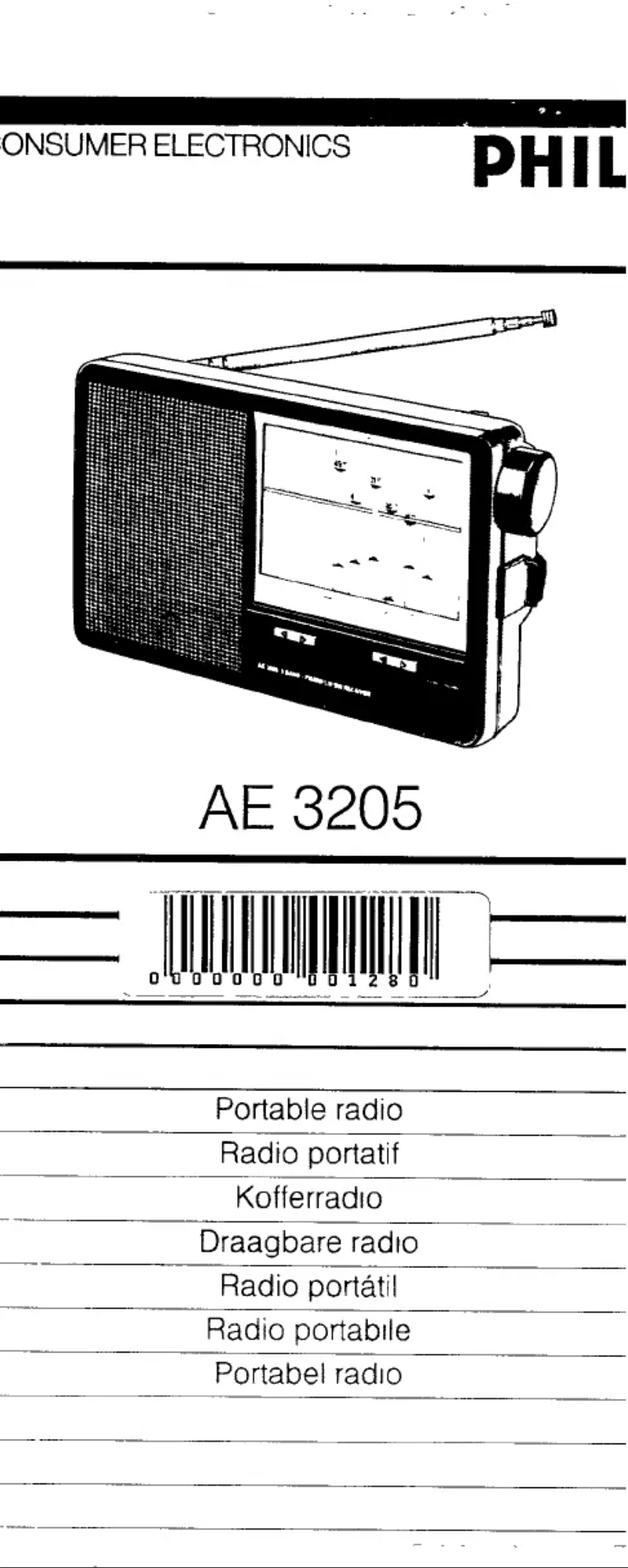 Image de la première page du manuel de l'appareil AE3205