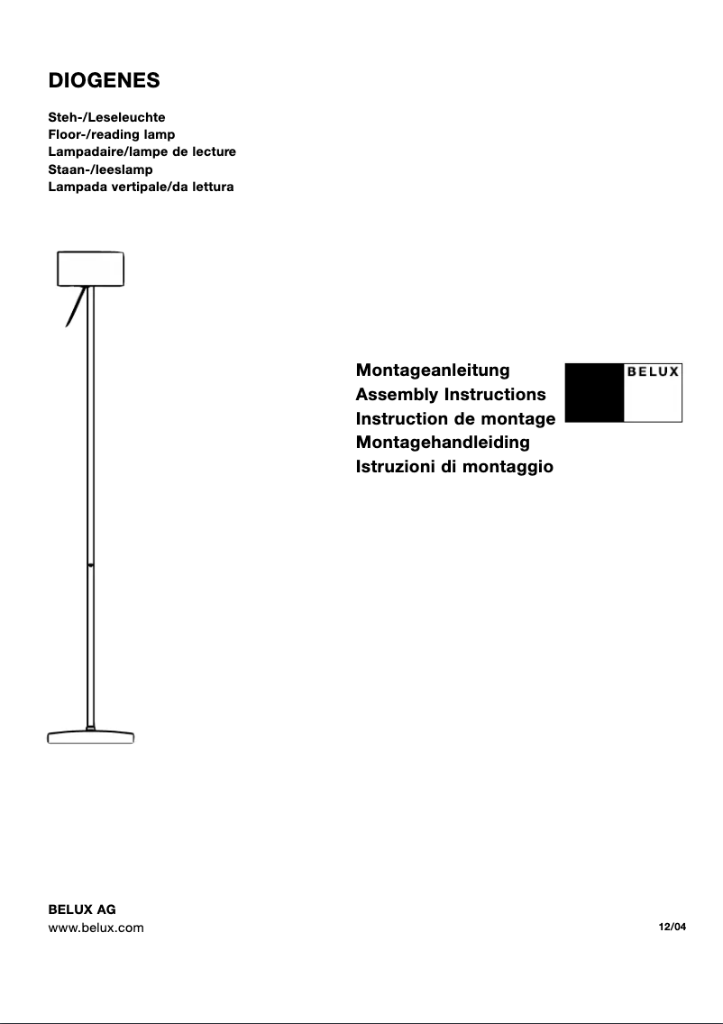 Image de la première page du manuel de l'appareil DIOGENES