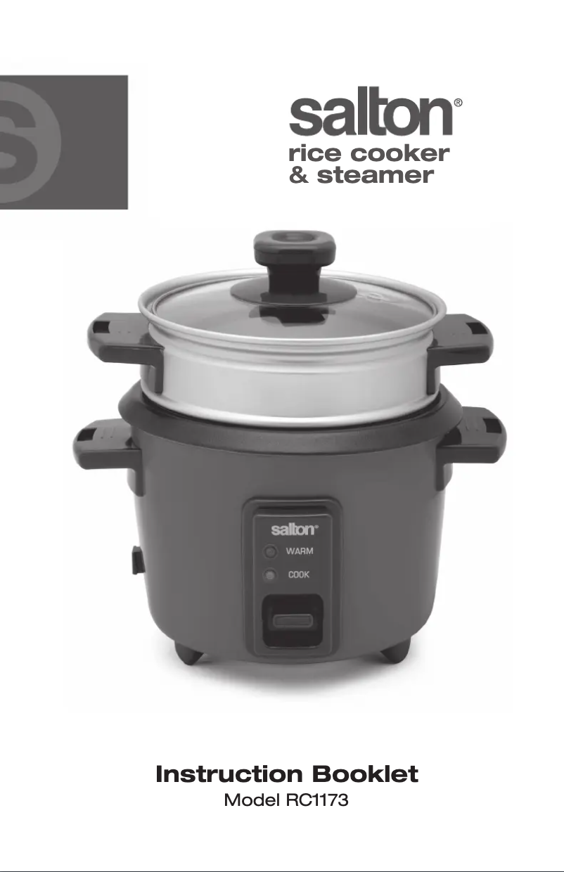 Page 1 de la notice Manuel utilisateur Salton RC1173