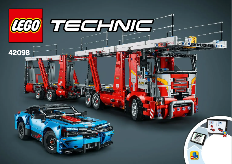 Page 1 de la notice Manuel utilisateur Lego Technic 42098