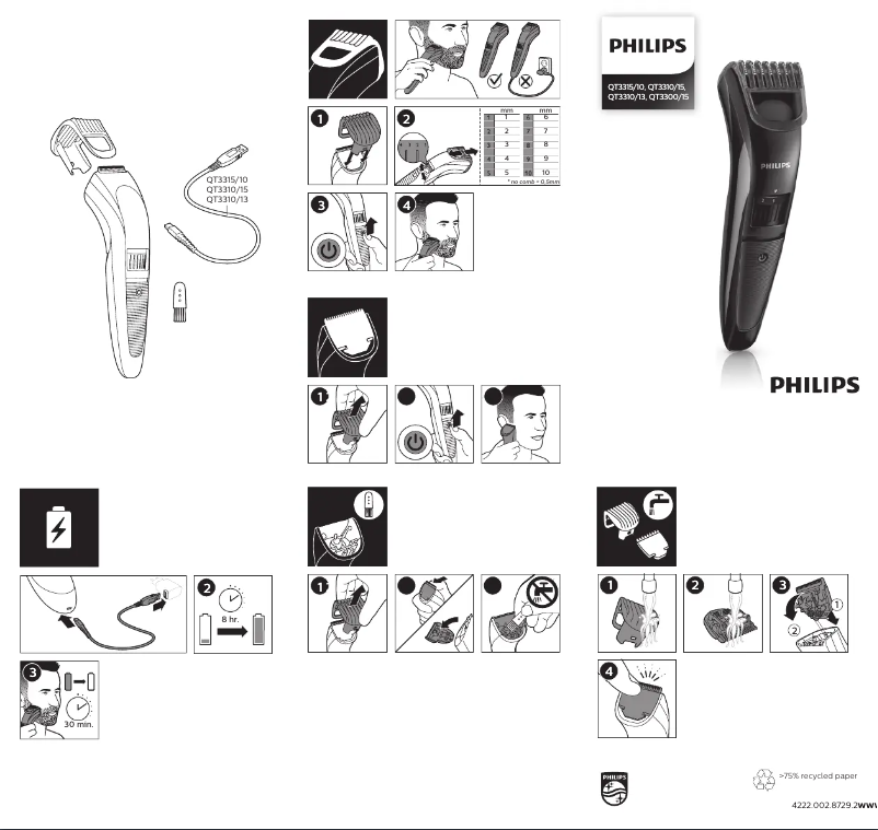 Página 1 del manual Manual de usuario Philips QT3310
