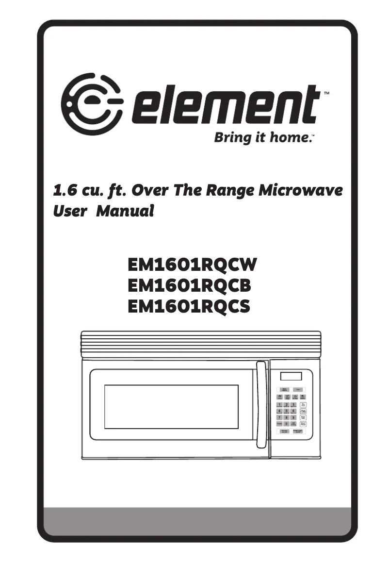 Page n°1 - Manuel utilisateur Element EM1601RQCW