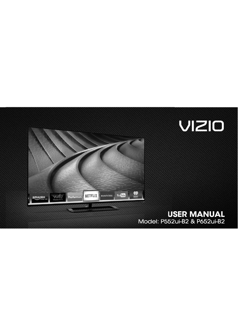 Page 1 de la notice Manuel utilisateur VIZIO P552UI-B2