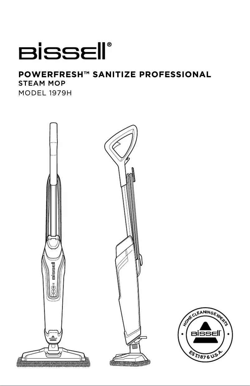 Page 1 de la notice Manuel utilisateur Bissell PowerFresh Sanitise Professional 1979H