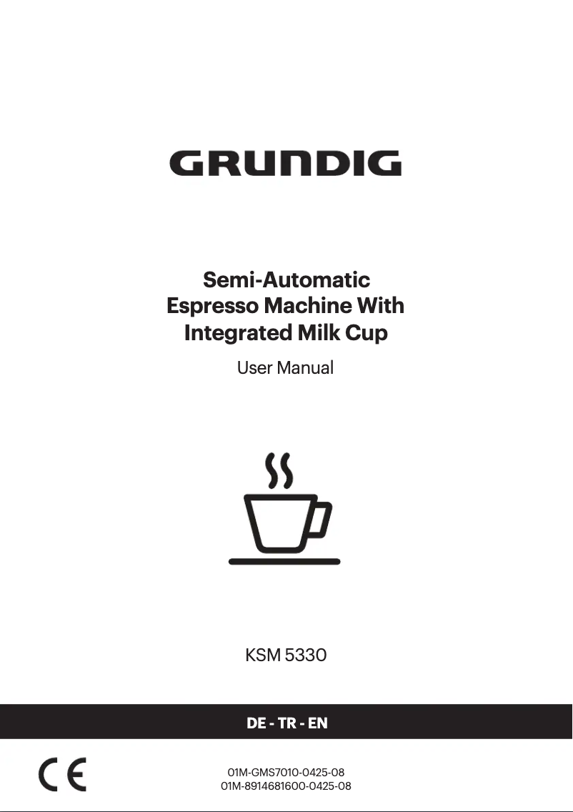 Page n°1 - Manuel utilisateur Grundig KSM 5330