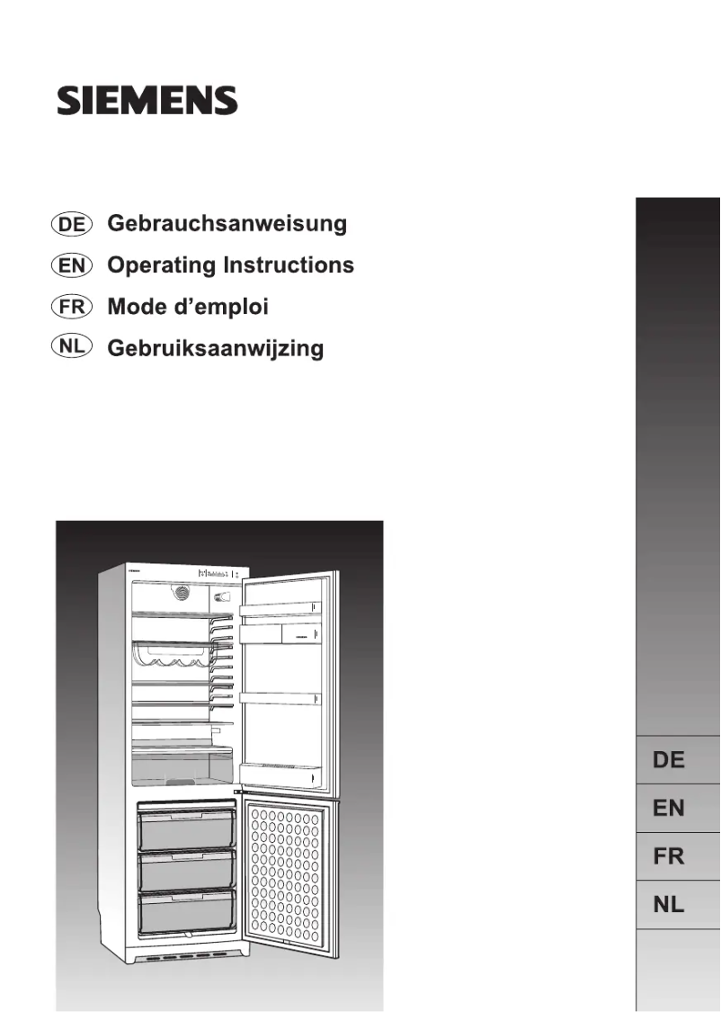Page n°1 - Manuel utilisateur Siemens KG33V320FF