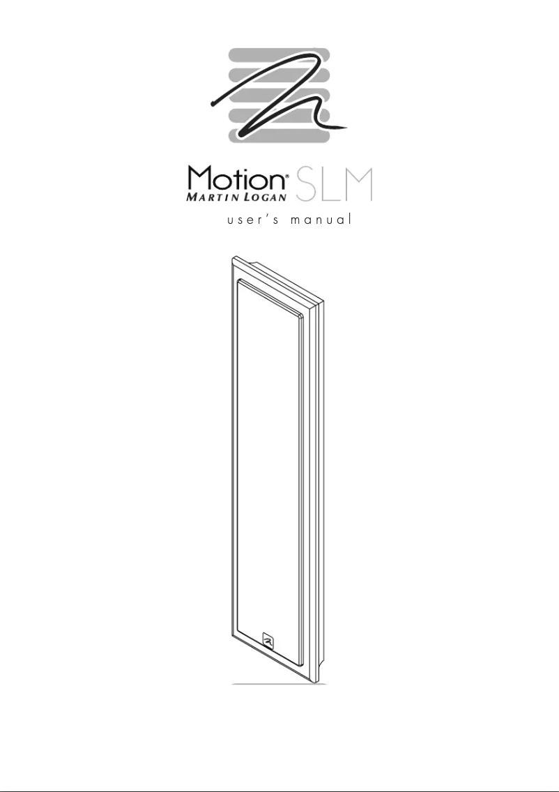 Image de la première page du manuel de l'appareil Motion SLM